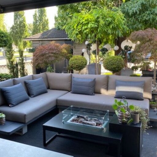 Enjoyfires fire table Ambiance rectangle black-black 120x80x35 cm