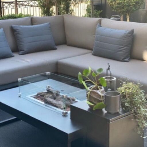 Enjoyfires fire table Ambiance rectangle black-black 120x80x35 cm