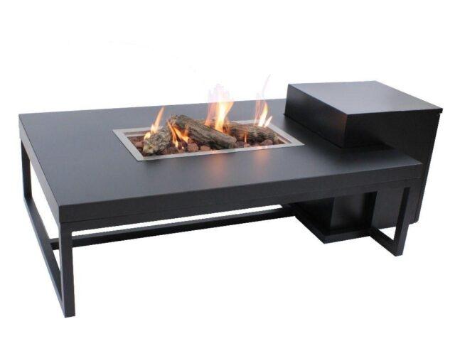 Enjoyfires fire table Ambiance rectangle black-black 120x80x35 cm