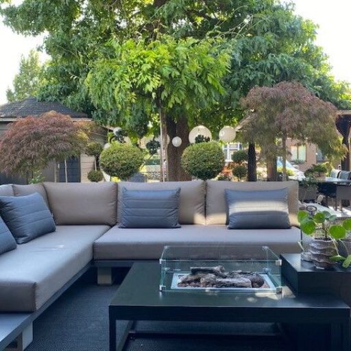 Enjoyfires fire table Ambiance rectangle black-black 120x80x35 cm