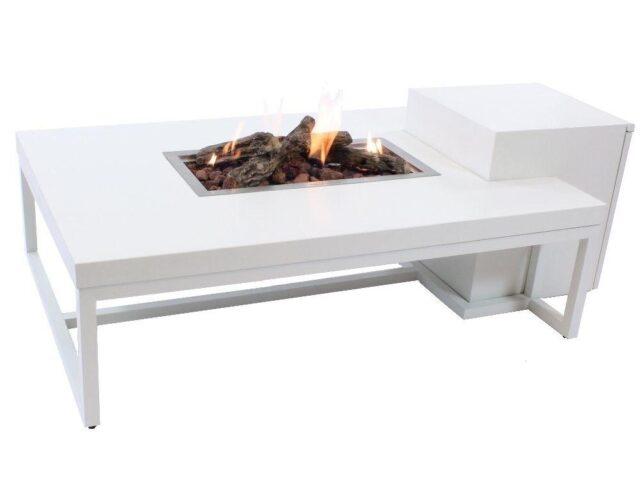 Enjoyfires fire table Ambiance rectangle white-white 120x80x35 cm
