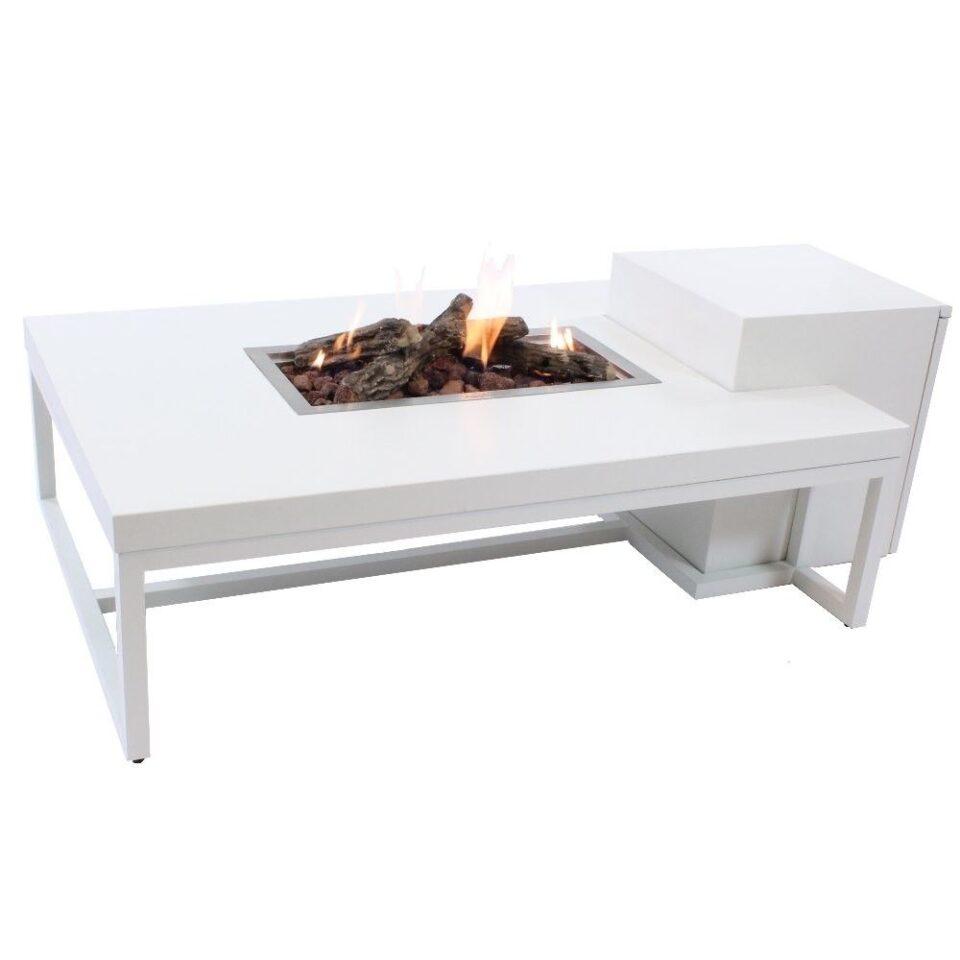 Enjoyfires fire table Ambiance rectangle white-white 120x80x35 cm