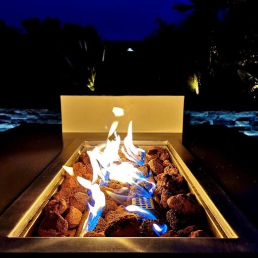 Enjoyfires fire table Ambiance rectangle white-grey 120x80x35 cm