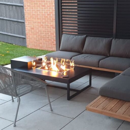 Enjoyfires fire table Ambiance rectangle black-black 120x80x35 cm